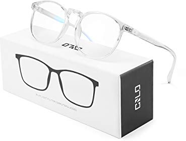 CNLO Blaulichtfilter-Brille, Computerbrille, mindert Augenbelastung, leichter Rahmen, Herren/Damen