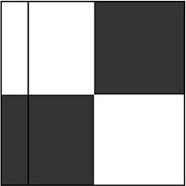 Cawila Eckfahne Checkered 45x45cm weissschwarz, One Size Ohne Geschlecht