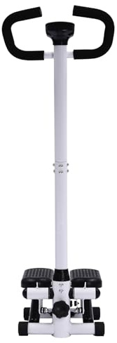 Swingstepper Mini Stepper Zuhause Für Fitness Stepper Mit Lenker 150 Kg Widerstandsbänder Display Für Effektives Ganzkörpertraining
