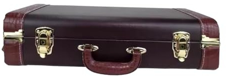 perfeclan Trompetenkoffer, Handtasche, Schutzhülle, tragbar, professionell, Aufbewahrungsbox für Musikinstrumente, ideal für, Bands, Bühnen und mehr, Braun