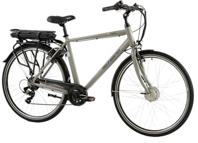 F.LLI Schiano E-Moon, E Bike für die Stadt 28 Zoll, 36V 13Ah Abnehmbarer Akku, Motor 250W 40Nm, City Ebike für Herren