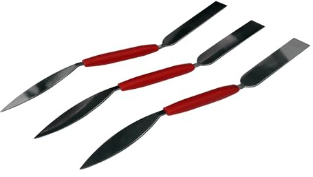 DIAMANT Polymer Stukkateureisen 20mm, Gipseisen aus legiertem Stahl, Stuckateurwerkzeug ideal für Putz-, Füll- und Ausbesserungsarbeiten (3 Stück)
