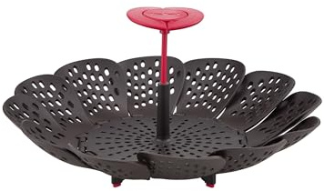 Tefal Ingenio K20716 Gareinsatz | Schonendes Dampfgaren von Gemüse | Großes Fassungsvermögen | Kunststoff | Schwarz, 26 x 15.2 x 9.3 cm