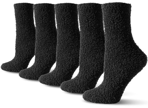 Women's Cozy Fluffy Socks Fuzzy Socks Plush Socks 5,6,7,8 Pairs