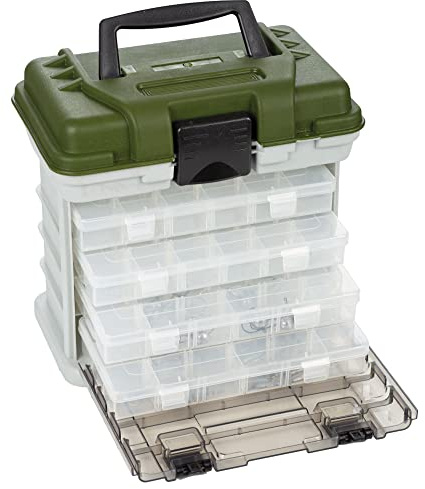 Zite Fishing Angelkoffer mit 4 Tackleboxen für Angelzubehör | Gerätekoffer & Angeltasche mit Boxen für Köder & mehr, Angelbox, Köderbox Angeln, Tackle Box Angeln, Angel Box, Angelboxen