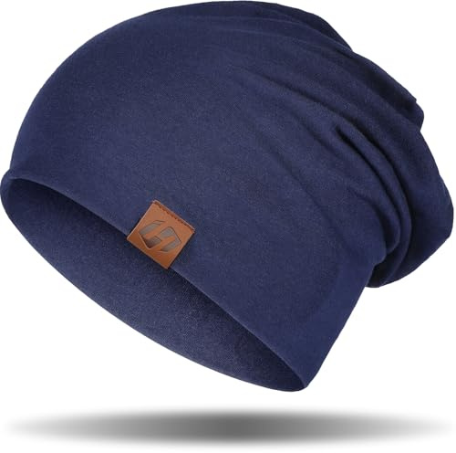 HASAGEI Mütze Damen Leicht Weich Unisex Slouch Beanie Elastisch Mütze Herren für alle Jahreszeiten