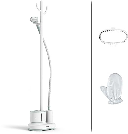 Tefal IT3274 Origin Home Stand-Dampfglätter | 42 g/Min. Dampfleistung | auffrischen und desinfizieren | 3 Dampfstufen | einsatzbereit in 45 Sek. | 1,4 Liter | Weiß/Eukalyptus