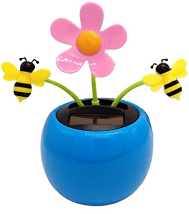Solar Wackelfigur Blume - Solar Tanzende Blume Solarblume Wackelfigur Wackelblume, Auto Zubehör Innenraum, Solar Solarbetriebene Wackelblume Für Desk Dekoration