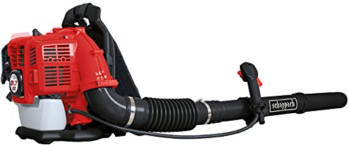 Scheppach Benzin Laubbläser LB5200BP | Anti-Vibrationssystem | 51,7 cm³ 2-Takt-Benzinmotor 1400W | Luftgeschwindigkeit 295 km/h | rückentragbar