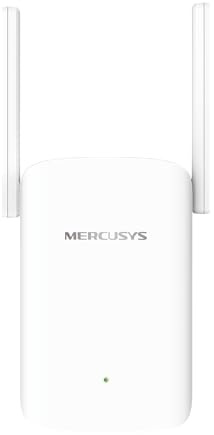 Mercusys ME1500X Wi-Fi 6 WLAN-Verstärker, Dualband Repeater mit 1201 MBit/s 5 GHz + 300 MBit/s 2,4 GHz, Gigabit-Port, 2 × Hochleistungsantennen, WPS-Taste, Access-Point-Modus