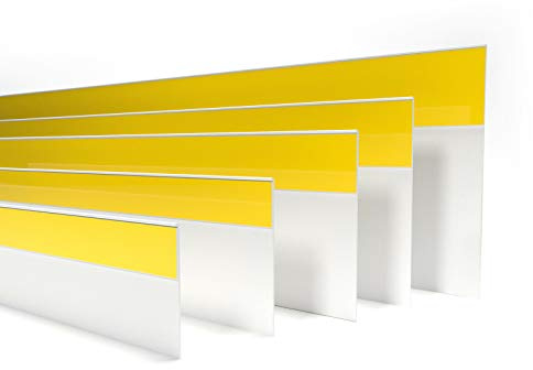 DQ-PP FENSTERLEISTE – 10m Länge – 30mm Breite – 1,5mm Stärke – Weiss – Fensterleisten Flachleisten Kunststoffleisten Profileleisten Abschlussleisten