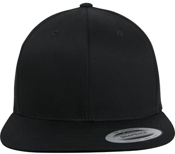 Flexfit Cap Organic Cotton Snapback, Black, one Size, 6089OC