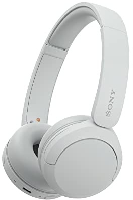 Sony WH-CH520 Kabellose Bluetooth-Kopfhörer - bis zu 50 Stunden Akkulaufzeit mit Schnellladefunktion, On-Ear-Modell - Weiß