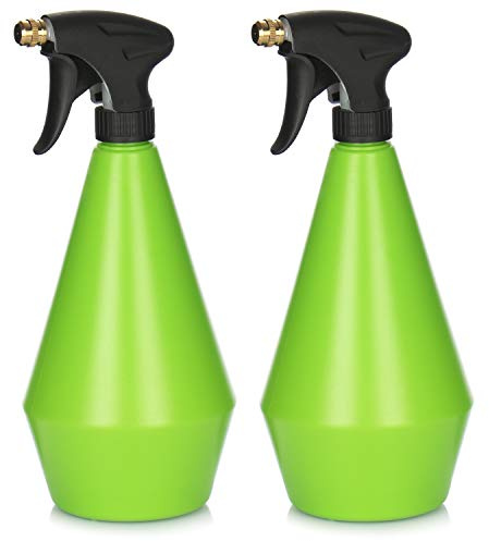 com-four® 2x Blumensprüher, 360 Grad Sprühflasche mit 28/400 Gewinde | Überkopf-Wassersprühflasche zum Wasserzerstäuben