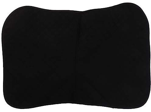 Supvox Anti-rutsch Pferdesattelauflage Schwarz Western Sattelpad Aus Flexiblem Strapazierfähigem Material Mit Befestigungsband Komfortables Reitpad Für Pferdezubehör Langlebig Und Einfach
