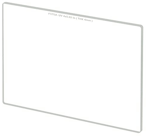 FOTGA Cinema 4x5.65 UV Schutzfilter Clear Filter, 4mm Dicke Optisches Glas Reines Kamerafilter für 4x5.65 Zoll Matte Box Objektiv, Kompatibel mit FOTGA Matte Box