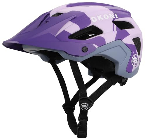 Mountainbike-Helm, Leichter MTB-Fahrradhelm mit Visier und PC-Außenschale für Erwachsene, Jugendliche, Damen und Herren