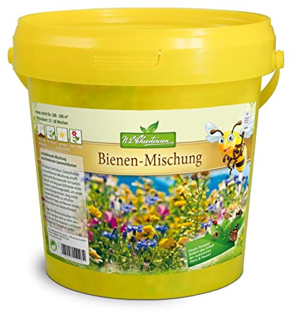 Bienenweide Bienen-Mischung bis zu 200qm Bienenfreundliche Mischung verschiedenster Sommerblumen Blumensamen Gartenblumen