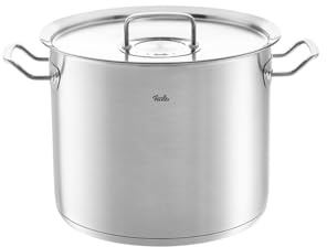 Fissler, Original-Profi Collection Kochtopf hoch (Ø 28 cm, 14 L), Edelstahl, Metalldeckel, Innenskalierung, Induktion, Made in Germany