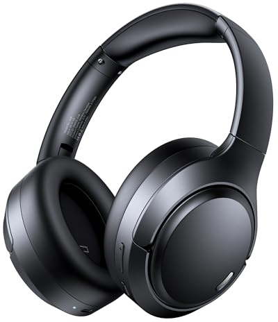 CAPOXO Kopfhörer kabellos Bluetooth Over Ear mit Hybrid Active Noise Cancelling (ANC), 100h Akku, Mikrofon – Bluetooth-Kopfhörer für Reisen, Arbeit & Musik