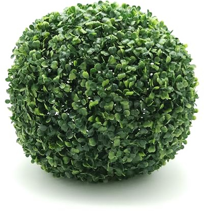 Tecnokit Künstliche Buchsbaumkugel für innen und außen, für runde Vasen, Größe 50 cm, Kunstpflanze, Buxus-Pflanze, robust, grün (Ø 50 cm)