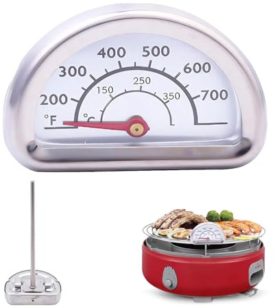 Ofenthermometer Für Backofen,Backofen Thermometer Innen,Backofenthermometer | Edelstahl Grillthermometer,Für Omnia Thermometer Küche Oven Thermometers Mit 7cm Fühler(0℃-400℃)