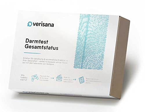 Verisana | Darmtest Gesamtstatus | Gesundheitscheck Darm & Parasiten Test | Stuhltest auf Darmbakterien, Candida, Helicobacter, Parasiten & Leaky Gut