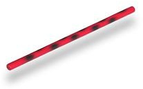 BAY® Escrima- Schlagstock 65 cm rot-schwarz lackiert farbig Flecken Rattan Kampfstock Stock Budo Arnis Kali Stöcke