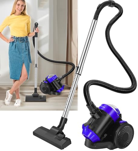 BRIEFNESS Staubsauger für Tierhaare 1500W - Zylinder Staubsauger ohne Beutel mit 5m Teleskoprohr für alle Böden, Auto & Haushalt