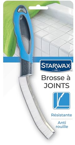 STARWAX Fugenbürste - Ideal zum Putzen von Fliesenfugen, Winkeln und Ecken Dank des schmalen Kopfes - Ergonomischer Griff - Anti-Rost