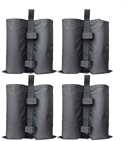 RIOGOO 4er-Pack Pavillon Sandsäcke Industriequalität Hochleistungs-Doppelgenähte Sand Tasche, Beingewichte für Pop-Up-Baldachin-Zelt Gewichtete Füße Tasche