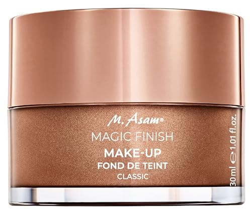 M. Asam Magic Finish Make Up Mousse Classic (30ml), 4-in-1 Primer, Make up, Puder & Concealer, Kaschiert, Gleicht aus, Verschönert & Perfektioniert - Für helle bis mittlere Haut, Vegan