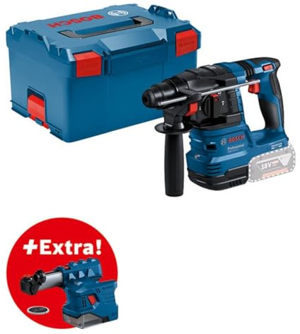Bosch Professional 18V System Akku Bohrhammer GBH 18V-22 (mit SDS plus, KickBack Control und Vibration Control, inkl. GDE 18V-12, L-BOXX, ohne Akku/Ladegerät)