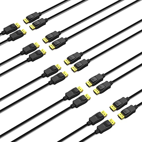 BENFEI [VESA zertifiziert DisplayPort DP 1.2 Kabel 1,8M 4K, 10 Stück DisplayPort auf DisplayPort Kabel 4K@60Hz 2K@165Hz/144Hz/120Hz, geeignet für PC Monitor Gaming-Grafikkarte