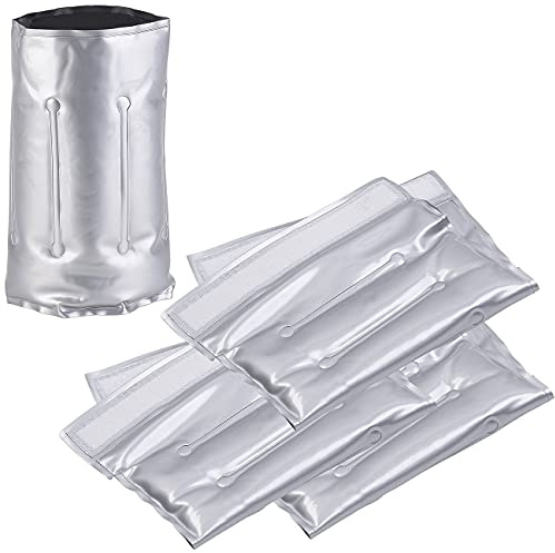infactory Weinkühler: 4er-Set Flaschenkühler für Ø 75-86 mm, Kühl- & Wärme-Gel (Kühlmanschette Wein, Bierkühler Flaschenkühler, Kühlbox)