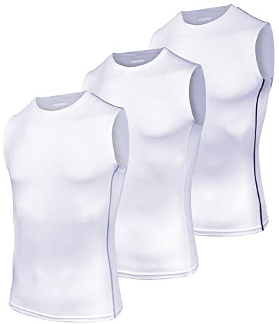 AMZSPORT Herren Kompressions-Tanktop Ärmellos Funktionsshirts Baselayer Unterhemd