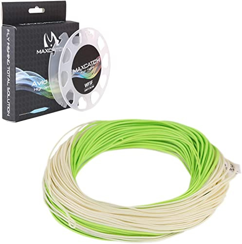 Maximumcatch Fliegenfischen Schnur mit Schlaufen, schwimmende Fliegenschnur 30,5m lang, WF3F/4F/5F/6F/7F/8F, sechs Farbe