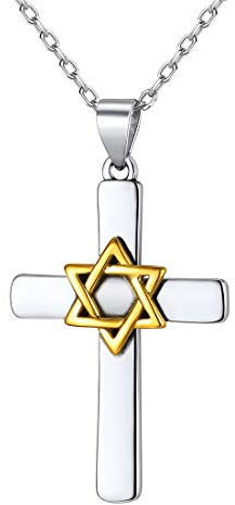 Nofade Silver 925 Sterling Messing Anhänger 18 Zoll Rolokette mit Biene/Praying Hands/Engel/Palm Buddha/David Star/Schlange/Kreuz/Totenkopf/Afrika Halskette für Frauen Männer Schmuck Halsketten