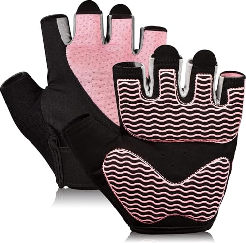 Sunnex Fitnesshandschuhe – Atmungsaktive Trainingshandschuhe für Damen & Herren – rutschfeste Sporthandschuhe mit gepolsterter Handfläche für Krafttraining, Gewichtheben, Radfahren & Rudern