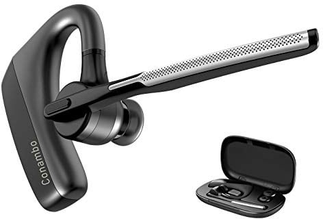 Conambo Bluetooth Headset mit CVC 8.0 und ENC-Rauschunterdrückung | 16h Gesprächszeit, Schnellladung 1,5h kabellos Kristallklare Telefonate für Homeoffice Autofahren/Büro/Geschäft