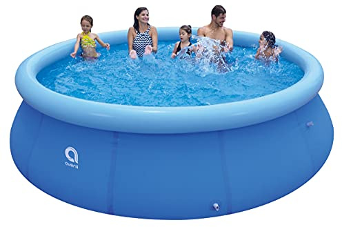 AVENLI Prompt Set Quick-Up Pool 366 x 91 cm - Aufstellpool rund mit aufblasbarem Ring, blau, ohne Pumpe - Schwimmbecken für Garten, Familien & Kinder