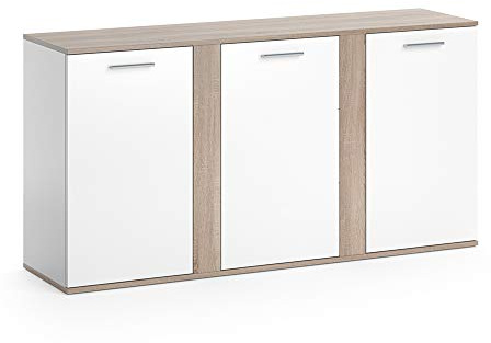 Vicco Kommode Novelli, Sonoma, 40 x 80 cm mit Türen, geeignet zur Aufbewahrung von Kleidung und Haushaltsgegenständen