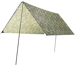 Grand Canyon Zuni 3, 3 x 3m Multifunktion Tarp/Sonnensegel inkl. Stangen, Zeltplane, Wasserdicht, UV50+ Schutz, Biwak, Camping, Outdoor, Garten
