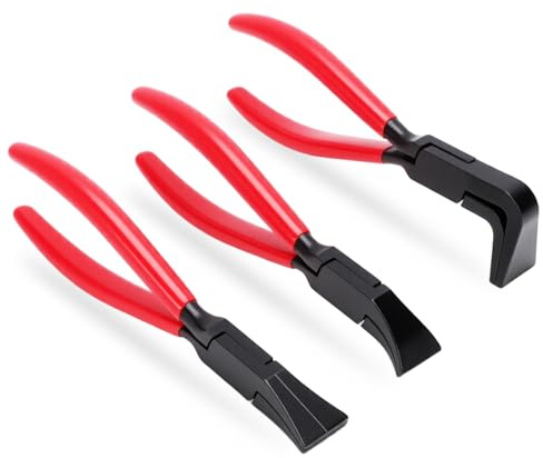 3Tlg Falzzangen Set, Blechbiegezange mit 0 45 90 Grad, 22 Mm Breite, Kohlenstoffstahl Abkantzange für Dachdecker, Spengler, Werkstatt und Heimwerker