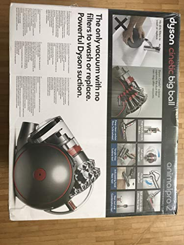 Dyson Cinetic Big Ball Animalpro 2 beutelloser Staubsauger / Inkl. pneumatischer-, Turbinen Carbonfaser-, Turbinen Tangle-free-, Treppen-Boden-Düse / Anspruchsvolle Reinigung ohne Saugkraftverlust
