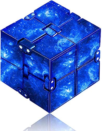 Fidget Infinity Cube, Antistress Spielzeug Fidget Toy Würfel für Stress und Angst Linderung Entspannendes Spielzeug (Blau)