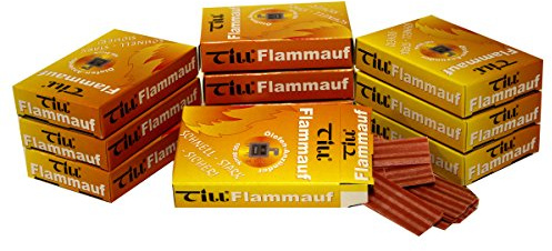10er Set TILL Flammauf Ölofen-Anzünder 10 x 100 = 1000 Anzünder