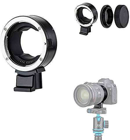 JJC Objektiv-Adapter für Canon EF EF-S auf EOS RF-Mount EOS R Ra RP R3 R5 R5c R6 R6II R6III R7 R8 R10 R50