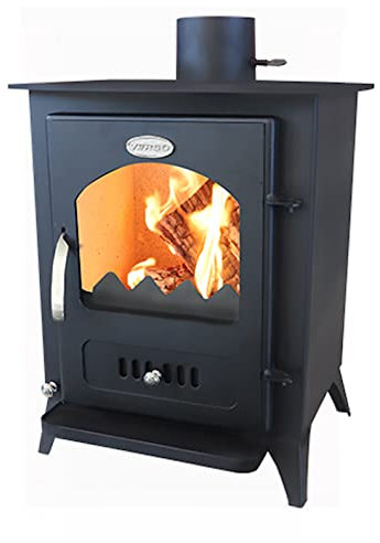 EEK A+ Kaminofen Holz Verso 1 Holzofen 7,5 kW Kamin Ofen Dauerbrandofen Werkstattofen Schwedenofen Hüttenofen Heizofen