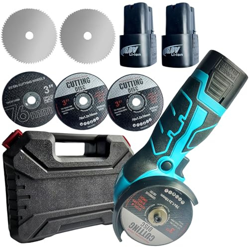 Mini Winkelschleifer,16.8V Akku Mini Flex 28000 rpm/76mm,Professional Mini Akku Winkelschleifer Set Geeignet zum Schneiden und Polieren